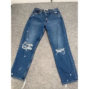 Abercrombie & Fitch The Mom High Rise Jean Distressed Women’s Size 29/8R